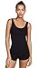 Yummie womens Seamless Reversible Shapewear tank top and cami shirts, Black, Medium-Large US