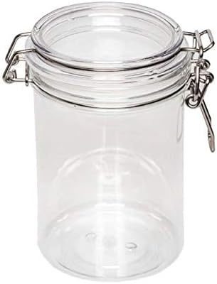 FixtureDisplays Cierre de alambre PET Jar 25.4 fl oz Spice Jar Seal Pintura Aceite Almacenamiento Tarro Contenedor Cerradura 18615-750ML-SNL Listado
