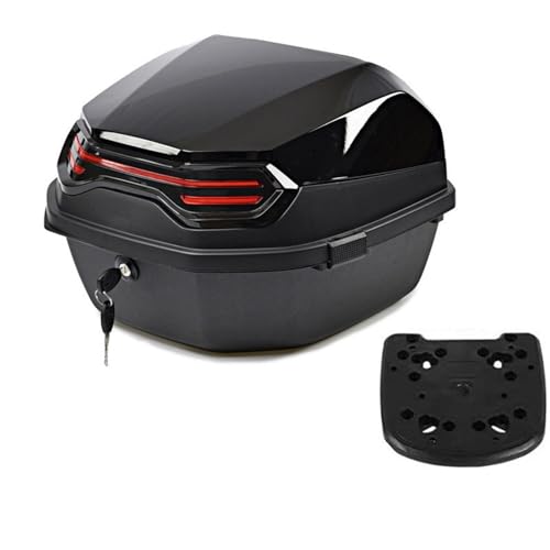 Coffre arrière de moto sécurisé pour ranger votre casque et rouler sans encombre