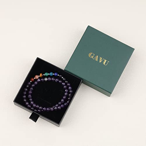 Pulsera Chakras para hombre y mujer con cuentas de piedras naturales 6