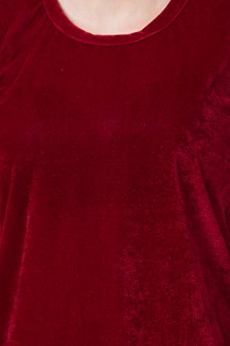 babayani maroon velvet top – image 5