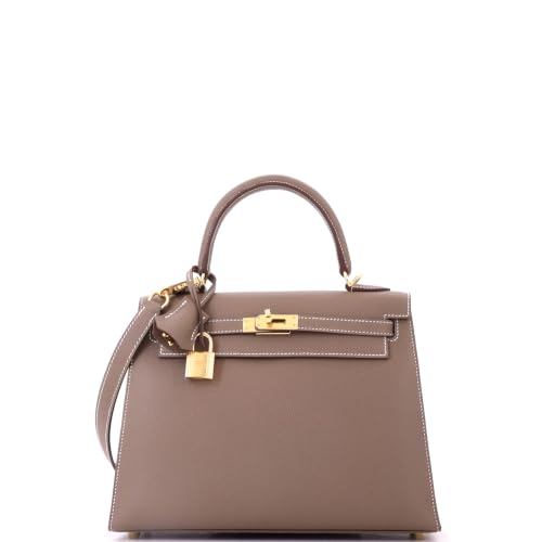 Hermès, Pre-Loved Kelly Handbag 25, Etoupe