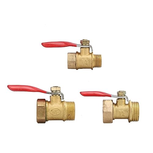 Válvula de bola de latón de 3/8" para solucionar fugas e interrumpir el agua 8