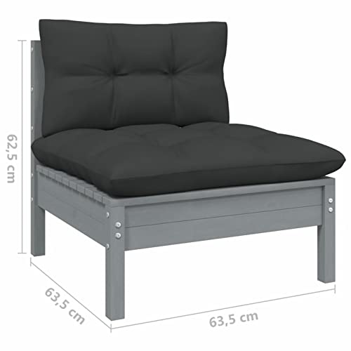 MOONAIRY 11-TLG. Garten-Lounge-Set mit Kissen, Gartenlounge, Balkon Möbel, Terrassenmöbel, Lounge Gartenmöbel Set… – Bild 8