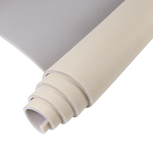 Auto Headliner Fabric Mesh Type 60inx144in with Foam Backing Interior Replacement Headliner Material, for All Vehicles RV Boat Home Roof Upholstery Fabric, Beige