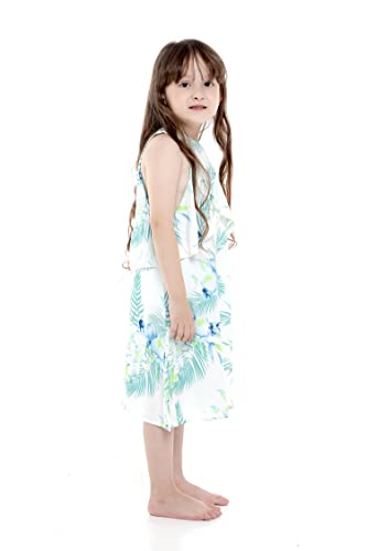 Image of Hawaii Hangover Family Matching Hawaiian Clothes, Orchid Breeze White | Family matching Hawaiian outfits, Orchid Breeze White, lightweight rayon, machine washable, tropical floral print, luaus
