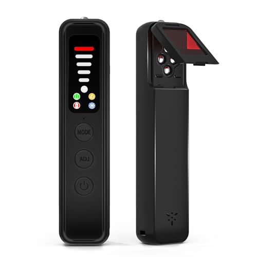 Orabuth Détecteur de Caméra Cachée 4 en 1 – Détecteur de Micro Espion, GPS Tracker, Détecteur RF sans Fil, 5 Niveaux de Sensibilité