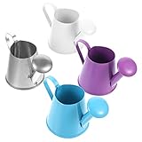 Milisten Miniatur Gießkannen 4 Stück Aus Eisen Kleiner Gießkessel Für Feengarten Landschaft Kleine Dekoration Für Pflanzen Kinderspielzeug