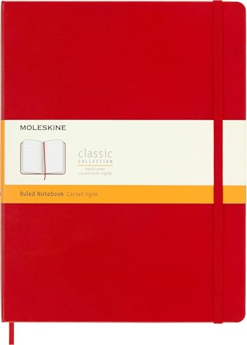 Moleskine Scarlet Red Extra Large Ruled Notebook Hard