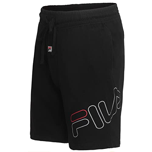 Image of Fila Men's 100% Brushed Jersey Pajama Night Sleep Short, Various Pack Size Options (Single Pack or 2 Pack)