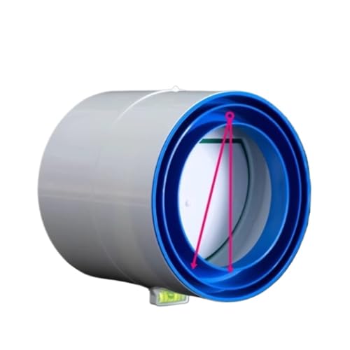 Extractor de baño con compuerta para conducto redondo de 80mm ideal para evitar vientos 3