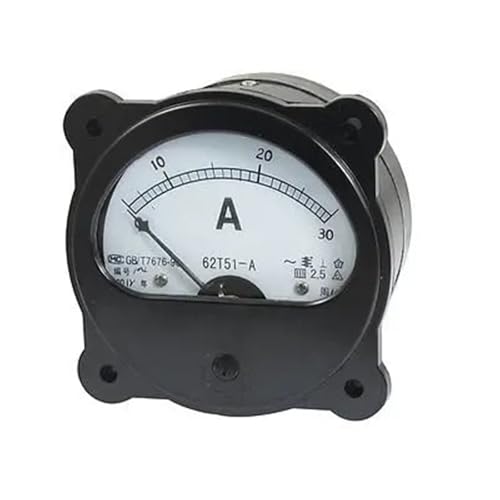 Ampèremètre analogique AC 0-30A noir avec panneau de réglage fin pour tableau électrique