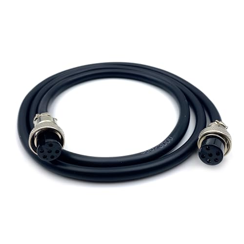 Cable GX16 6 Pines, Doble Conector Hembra, 1 metro miniatura 1