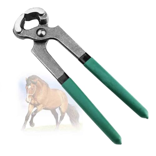 TQPGJJL Tijeras profesionales for cascos de caballo, 20 cm, multiusos, for caballos, cabras, ovejas y ganado vacuno | Mango ergonómico | Herramienta de herrador for el cuidado de cascos de ganado