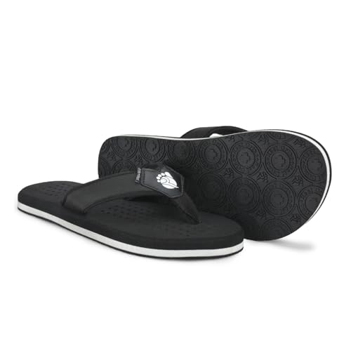 Image of Ortho + Rest Men's Flip Flops, Slippers For Men Daily Use | Soft Cushioned, Anti Skid, Lightweight Casual Chappal, Orthopedic Diabetic Comfortable Footwear, Breathable Cushion Flipflops