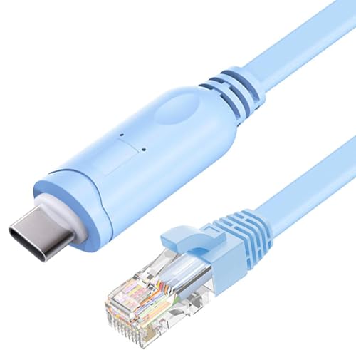 USB C to RJ45 Console Cable 6ft, USB Type-C Serial Adapter for Cisco Routers/Switches, Juniper...