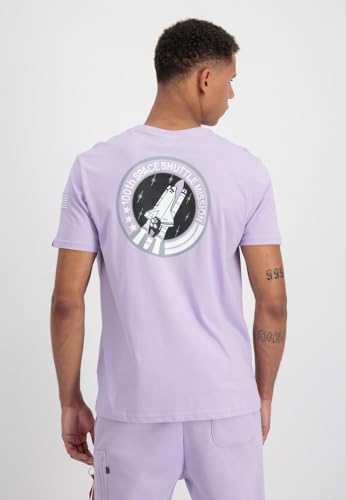 Alpha Industries Space Shuttle T T-Shirt für Herren Pale Violet – Ansicht 2