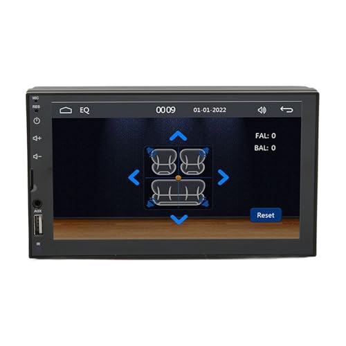 Bewinner 7in Car StereoUSB AUX Double Din Car MP5 Player with Backup Camera HD, for Android for Voice Control, Mobile Interconnection,5.1