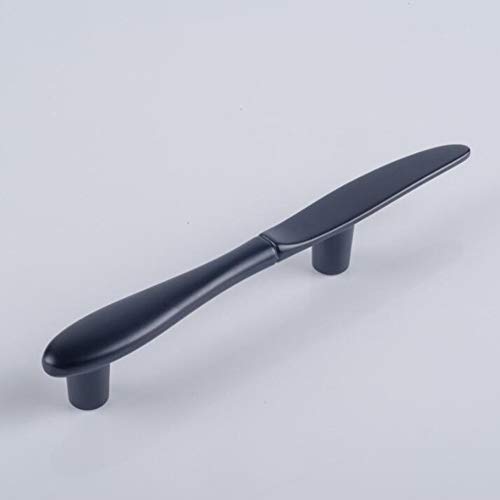 Luluxing Black Knife Fork Spoon Tableware Shape Dresser Knobs Drawer Handle Creative Furniture Wardrobe Cupboard Cabinet Handle Pulls Knobs Pack Of 3 thumb #2