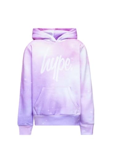 hype Girls Purple Pastel Fade Script Hoodie (530) 13 Years