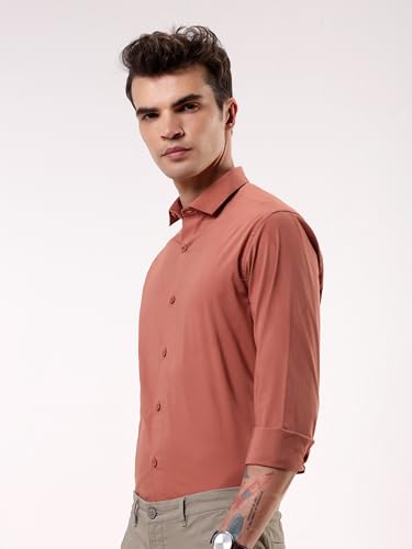 Image of Beyoung Cotton Plain Regular Fit Shirt for Men | Full Sleeve | Formal Shirt | Classic Collar Cotton