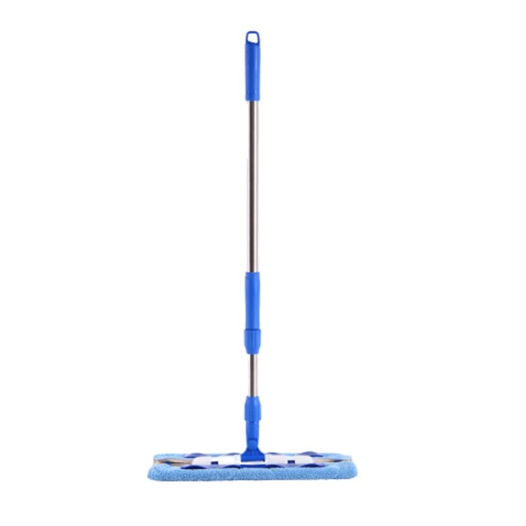 Mopa Profesional mopa de Microfibra, Acero Inoxidable Mango-3 Reutilizables Flat Mop Pad, Apto for Madera, Laminado, baldosas y Limpieza del Piso Apto para Todo Tipo de Suelos.