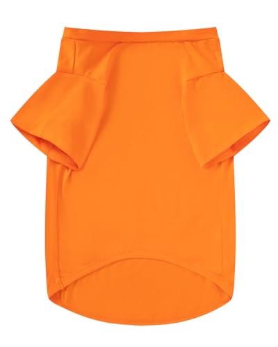 Disfraz de prisionero para perro talla Medium color naranja miniatura 3