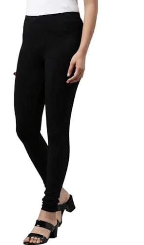 Image of Women Cotton Lycra Leggings Multicolor Pack of 2 Size Chart Waist L 28-30 inch, XL :32 inch, XXL :-34inch,3XL : 36