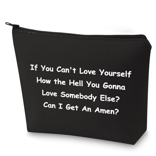 Drag Race Inspired Gift Drag Queen Canvas Cosmetic Bag Pride Gift for Sister Mom (Get an Amen-BK)