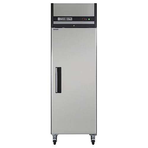 Maxx Cold MXCR-23FDHC, Reach-In Refrigerator, Single Door, Top Mount, Stainless Steel with 23 Cu. Ft. Storage