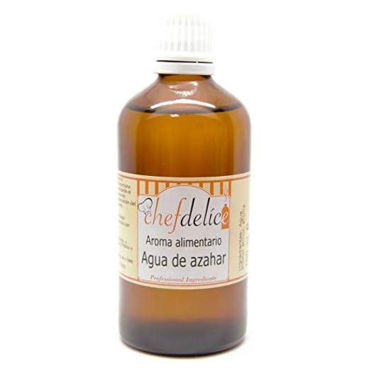 Chefdelice Chefdelice Aroma Agua De Azahar Para Glaseados, Helados, Horneados Y Cremas, 100Ml Chefdelice 100 g