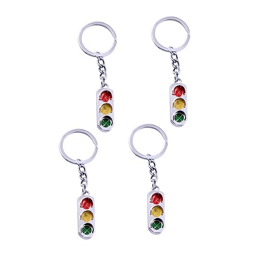 GAROZATION Sturdy Materials Signal Light Keychain Design Pendant Key Ring for All Ages