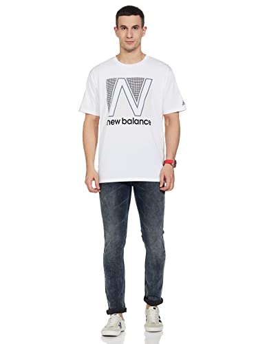 Image of new balance Men's Regular Short Sleeve Top (MT11062 Multicolor L)