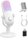 USB Microphone pour PC Jeux: Équipement de jeu Condenseur Microphone RGB pour Gamer avec Boom Arm Mic - Mic d'enregistrement pour ordinateur & Ordinateur portable avec Mute - Mic de bureau pour Podcast & Streaming & C'est une bonne idée.