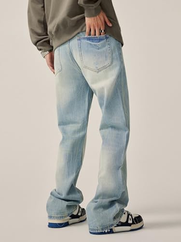 Jeans Pants Trousers Denim Versatile Casual Micro Pull Wash Men's Slimming and Design Sense Long Premium Style4