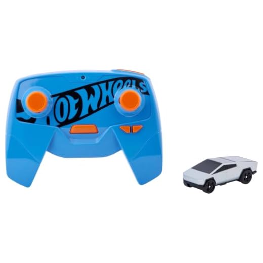 Hot Wheels RC 1:64 Scale Rechargeable Radio-Controlled Racing Cars for On- Or Off-Track Play, Includes Car, Controller & Adapter for Kids 5 Years Old & Up