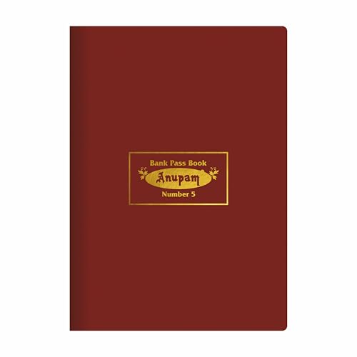 Anupam Bankkartenbuch Nr. 5 (17,5 cm x 12,5 cm), hochwertiges robustes Material, PVC-Einband, 80 g/m², Zahlungsbuch, 96 Seiten Buch Anupam Bankkartenbuch Nr. 5 (17,5 cm x 12,5 cm), hochwertiges robustes Material, PVC-Einband, 80 g/m², Zahlungsbuch, 96 Seiten Buch