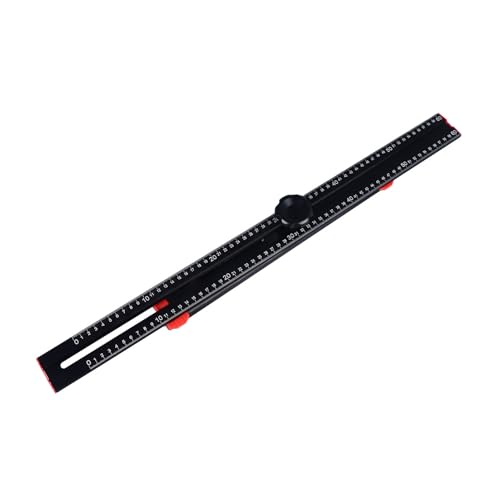 Règle en T en aluminium noir flexible élimine les tracés de travers sur plan