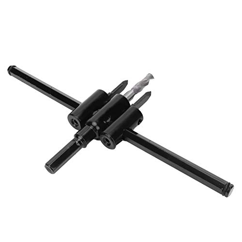 Kit cortador de agujeros ajustable de acero para madera y plástico miniatura 3