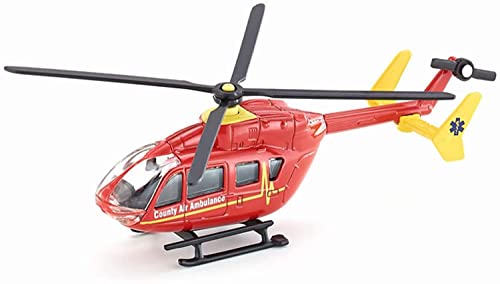 siku 1647, Rettungshubschrauber, Metall/Kunststoff, 1:87, Rot, Drehbare...