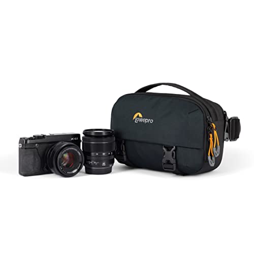 Image of Lowepro Trekker Lite Hp 100, Compact Camera Backpack with Tablet Pocket, Camera Bag for Crop-Sensor Mirrorless, Ultracinch Compression System, Black