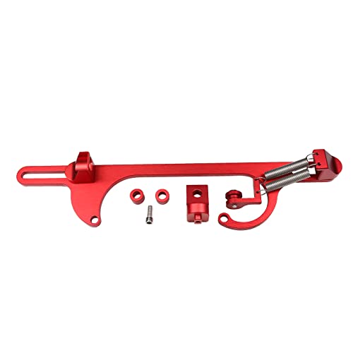 WOWYZL Throttle Cable Bracket for 4150 4160 Series Adjustable Aluminum Carburetor Bracket (Red)