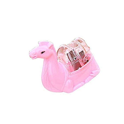 ABchat 2 Pieces Funny Animal Camel Pencil Sharpener Manual Double Hole Sharpener Random Colour Durable