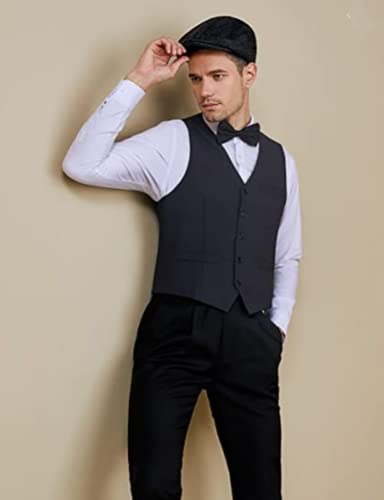 Goodern Gatsby Accessories Set - Panama Hat, Pocket Watch, Suspender, Bow Tie - Fedora Hat & Costume Accessories