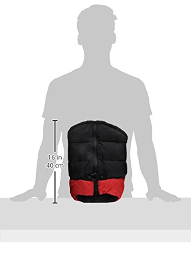 Image of Gooby Padded Vest Dog Jacket - Red, Large - Warm Zip Up Vest Fleece Jacket with Dual D Ring Leash Water Resistant for Small to Medium Dogs