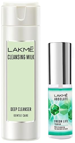 Image of Lakme Absolute Pore Fix Toner, 60ml And Lakme Gentle and Soft Deep Pore Cleanser, 120 ml