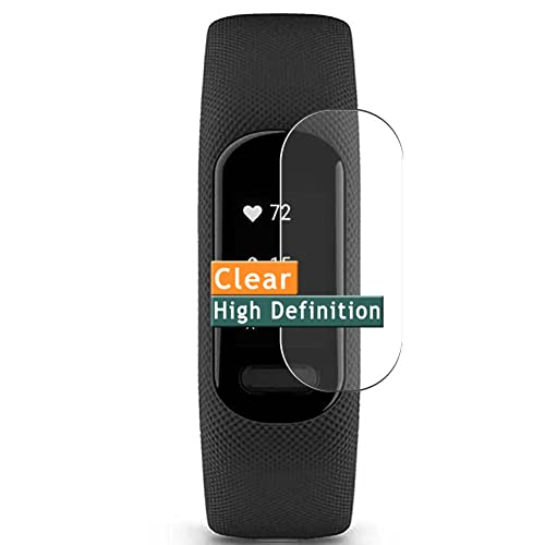 Vaxson 3-Pack Screen Protector, compatible with Garmin vivosmart 5 TPU Film Protectors Sticker [ Not Tempered Glass ]
