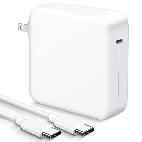 Mac Book Pro Charger-100W mac Laptop Charger Compatible with Mac Book Pro 16, 15, 13 inches, Mac Book Air 13 inches, iPad Pro 2021/2020/2019/2018, Including 6.6 feet USB C to C Cable(5A).