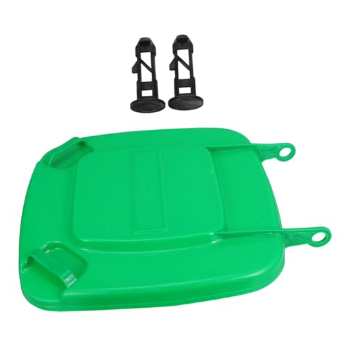 Cabilock 1 Set Outdoor Trash Can Lid Trash Bin Trash Can Lids Replacements Garbage Can Covers for outside Trash Can Swing Flap Lid Trash Can Accessories Trashcan Cover Shafts Plastic Green