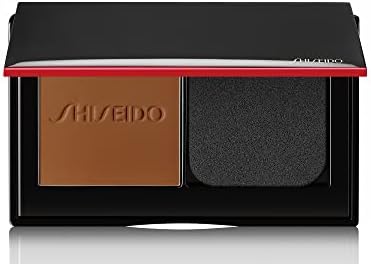 Shiseido Synchro Skin Self-Refreshing Custom Finish Powder Foundation, Suede 510-24-Hour Sheer-to-Medium Buildable Coverage with Shine Control - Smudge Proof & Non-Comedogenic